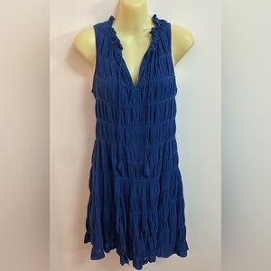 Max Studio Royal Blue Textured Dress